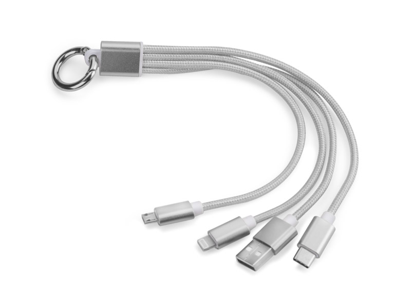 Kabel USB 3 w 1 TAUS P001809A srebrny