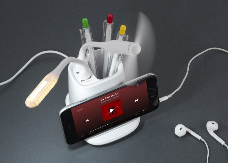 Przybornik z ładowarką indukcyjną BERGO P001836A