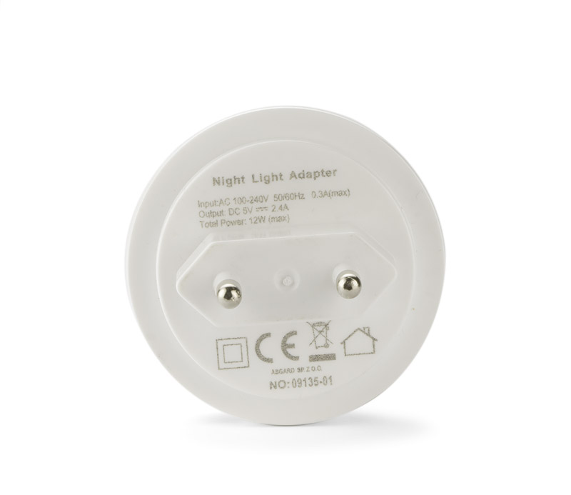 Ładowarka sieciowa USB z lampką nocną NOTTO P001840A