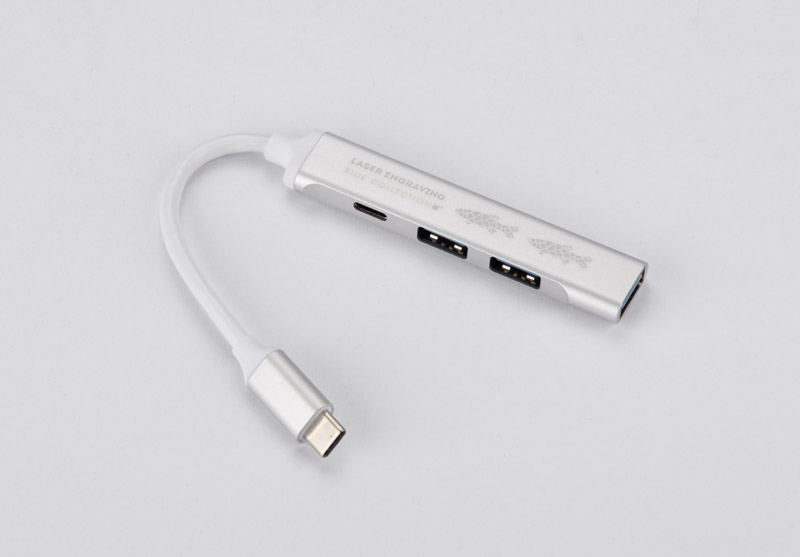 Rozdzielacz HUB USB z kablem typ C - ROSKO P056244A
