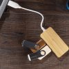 Rozdzielacz bambusowy HUB USB z wymienną wtyczką - RIVO P084825A