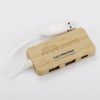 Rozdzielacz bambusowy HUB USB z wymienną wtyczką - RIVO P084825A