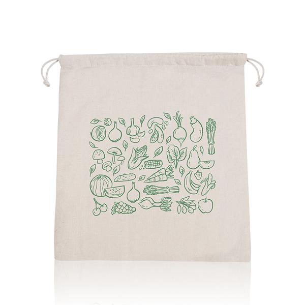 Worek z siateczki, 100% bawełny, ze sznurkiem / NetString P090897P