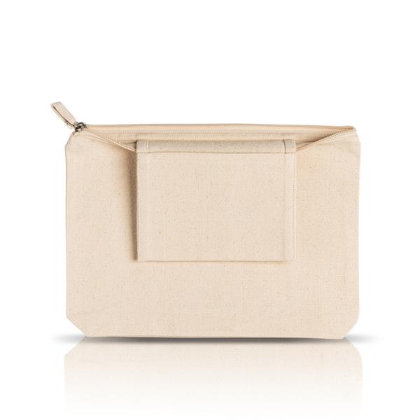 Kosmetyczka płócienna z wewnętrzną kieszenią, 100% bawełna 310g / Unipouch P091116P
