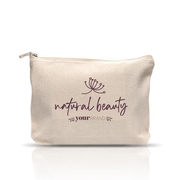 Kosmetyczka płócienna z wewnętrzną kieszenią, 100% bawełna 310g / Unipouch P091116P