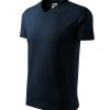 Koszulka unisex V-neck P024651F granatowy