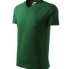 Koszulka unisex V-neck P024651F zieleń butelkowa