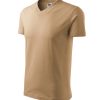 Koszulka unisex V-neck P024651F piaskowy