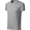 Koszulka unisex Heavy V-neck P027970F ciemnoszary melanż