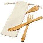 Zestaw sztućców z drewna bambusowego Celuk P068431C