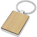 Prostokątny brelok do kluczy Neta z bambusa P073487C