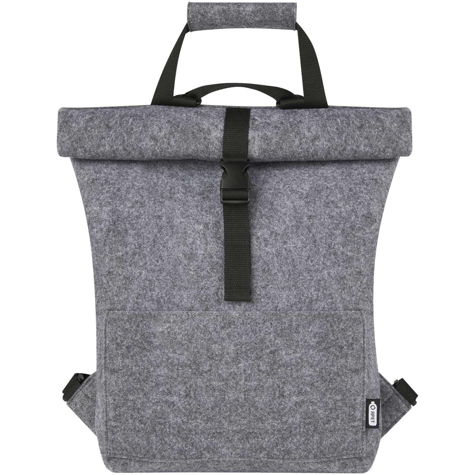 Felta torba rowerowa z filcu zamykana od góry z materiałów z recyklingu z certyfikatem GRS o pojemności 13 l P076230C