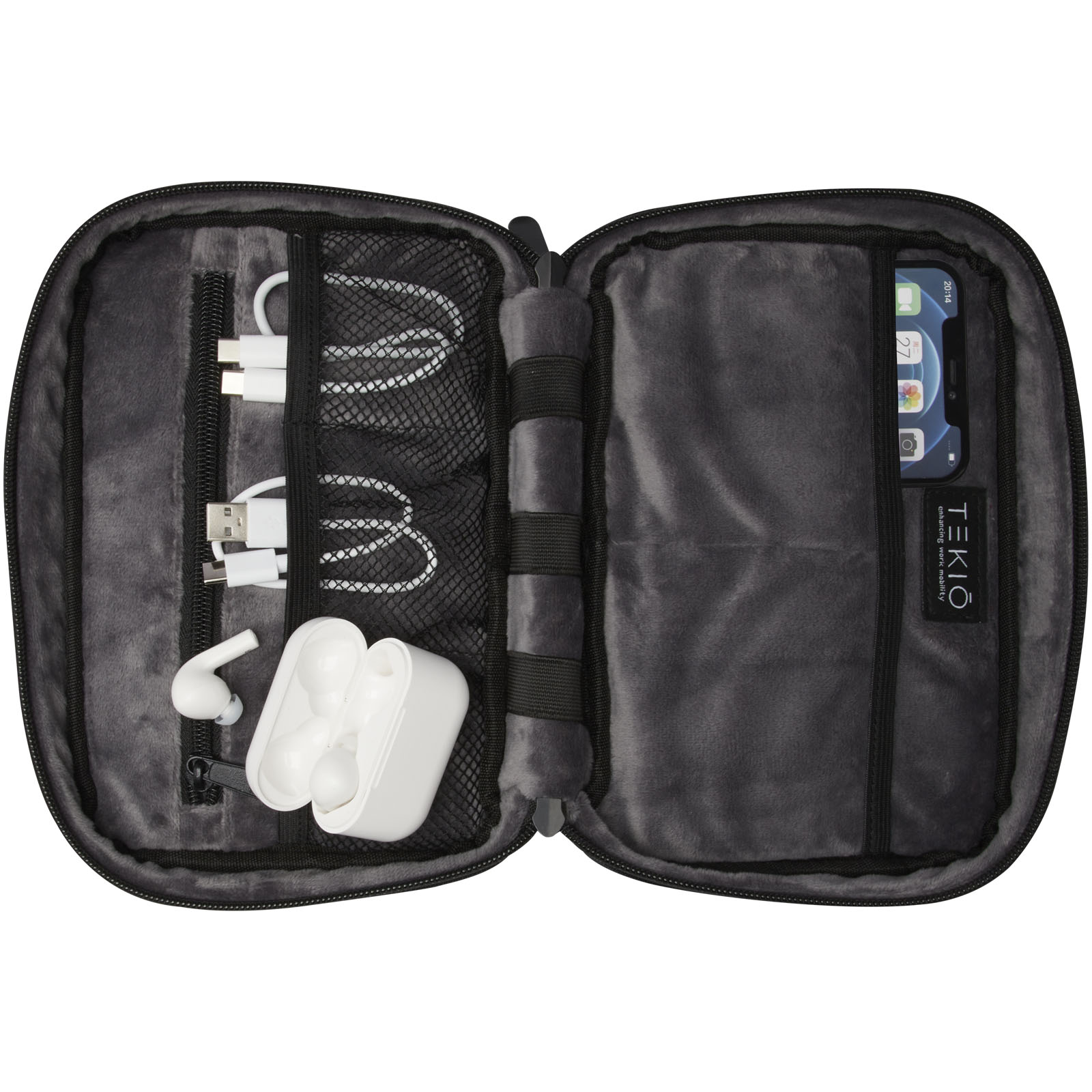 Rise etui z organizerem z tworzywa sztucznego pochodzącego z recyklingu z certyfikatem GRS P076730C