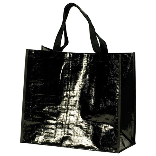 Torba na zakupy laminowana 120 g PP / Marketbag P090403P czarny