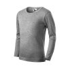 Koszulka dziecięca Fit-T LS P029601F ciemnoszary melanż