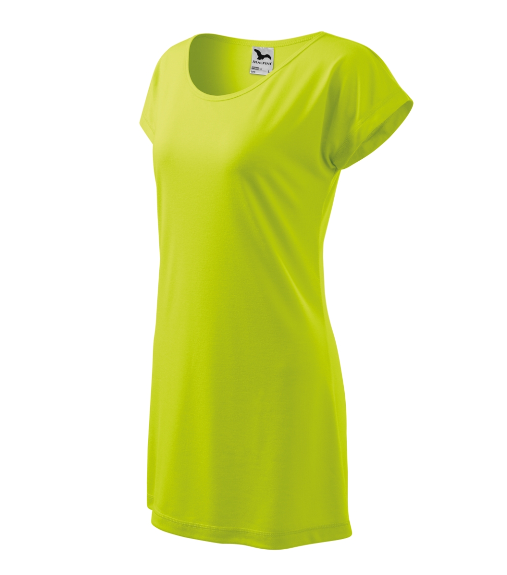 Koszulka/sukienka damska Love P027246F limetka