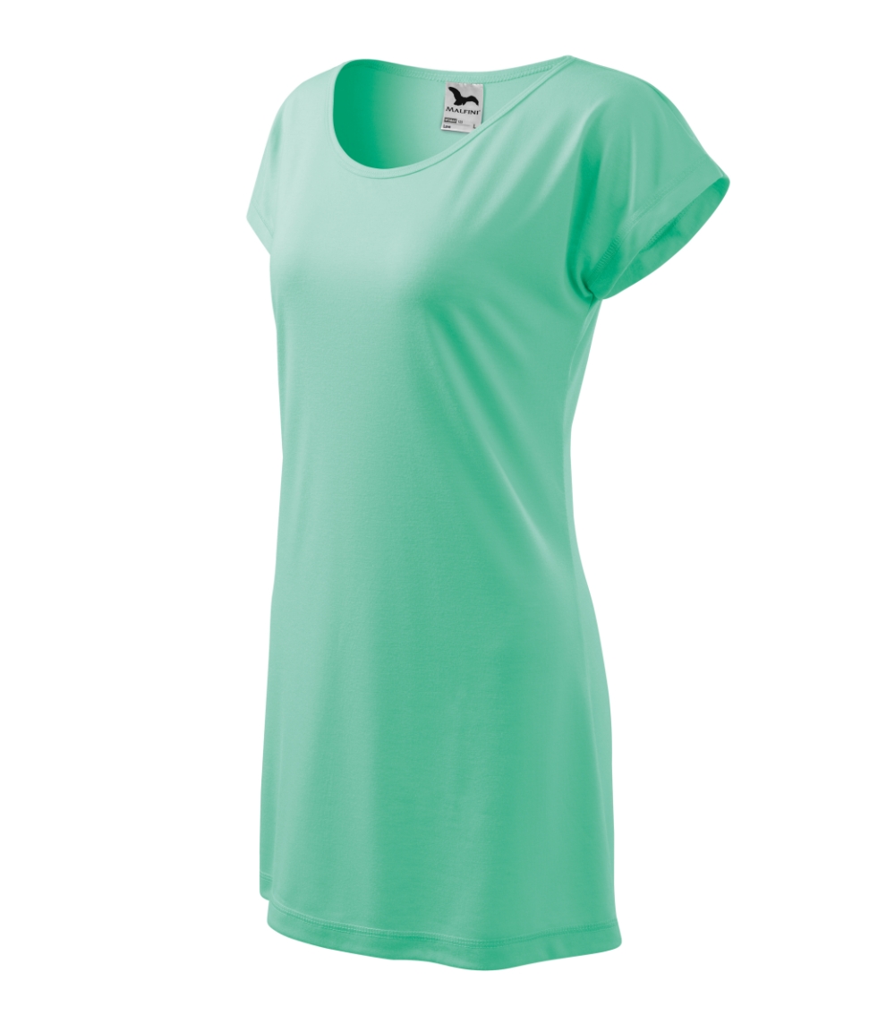 Koszulka/sukienka damska Love P027246F miętowy