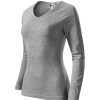 Koszulka damska Elegance P027339F ciemnoszary melanż