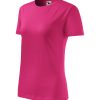 Koszulka damska Classic New P024462F czerwień purpurowa
