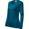 Koszulka damska Slim P026255F petrol blue
