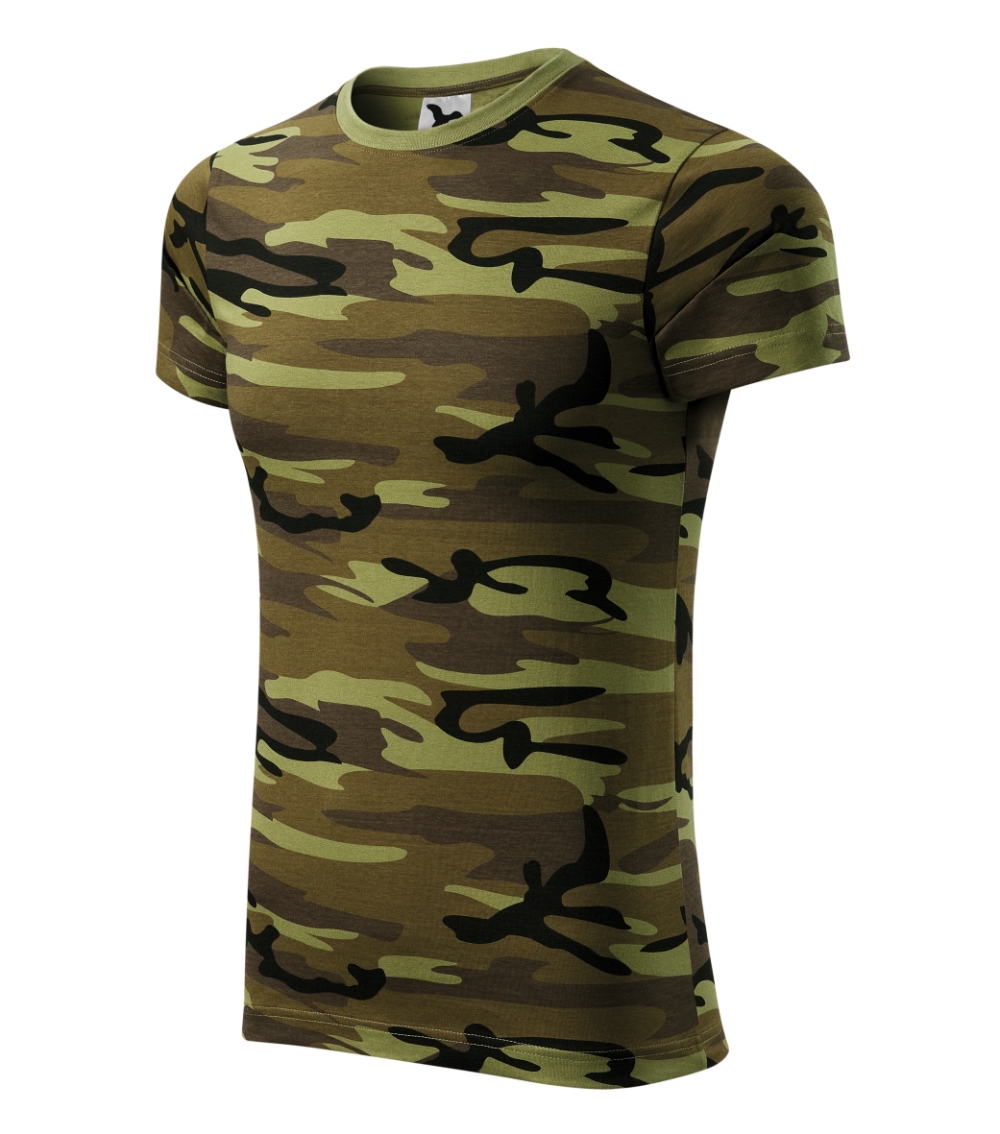 Koszulka unisex Camouflage P025394F camouflage green