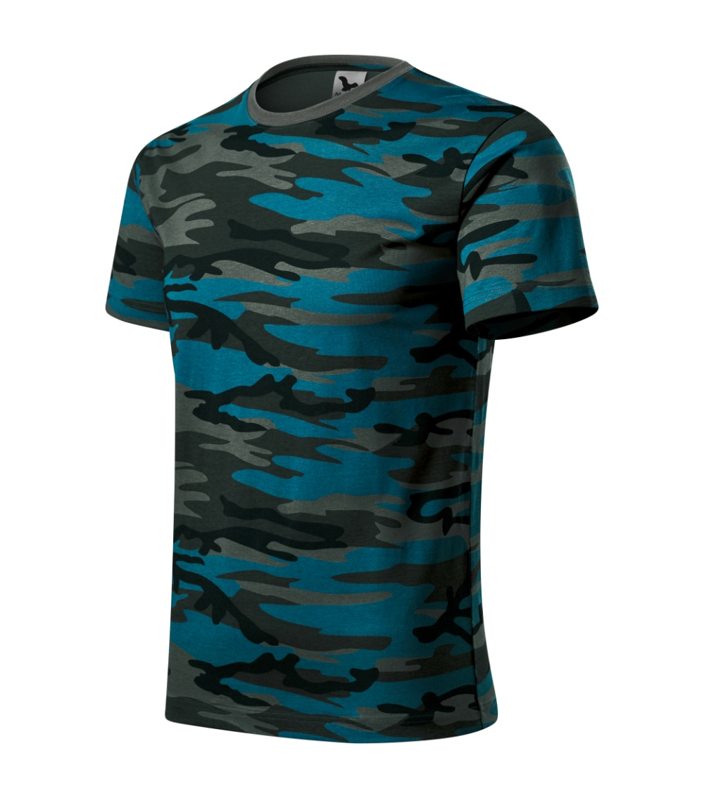 Koszulka unisex Camouflage P025394F camouflage petrol