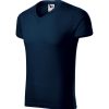 Koszulka męska Slim Fit V-neck P026426F granatowy
