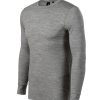 Koszulka męska Merino Rise LS P053085F ciemnoszary melanż