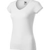Koszulka damska Fit V-neck P025576F biały