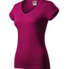 Koszulka damska Fit V-neck P025576F fuchsia red