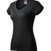 Koszulka damska Fit V-neck P025576F ebony gray