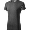 Koszulka męska Fusion P027666F czarny melanż