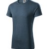 Koszulka męska Fusion P027666F ciemny denim melanż