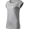Koszulka damska Fusion P028056F srebrny melanż