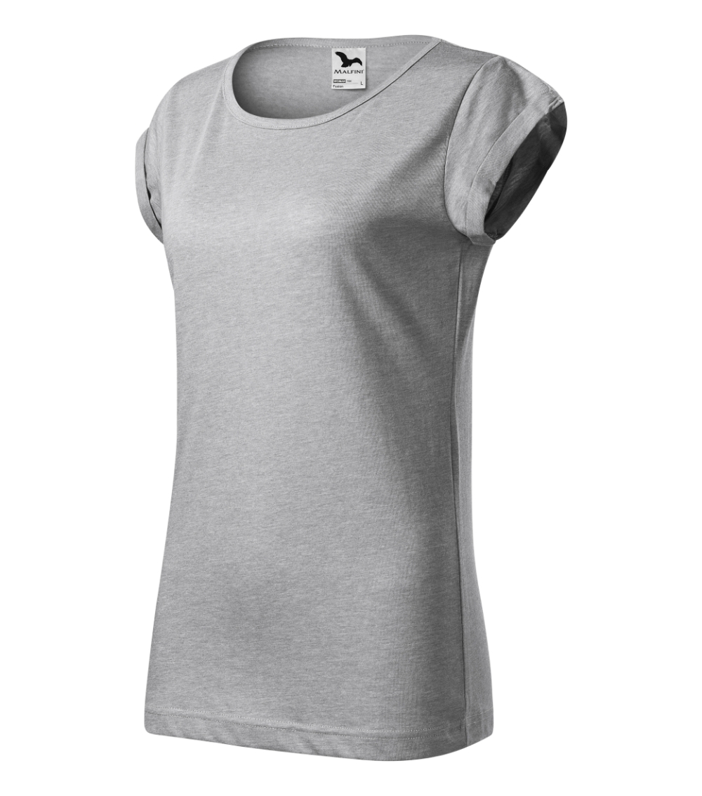 Koszulka damska Fusion P028056F srebrny melanż