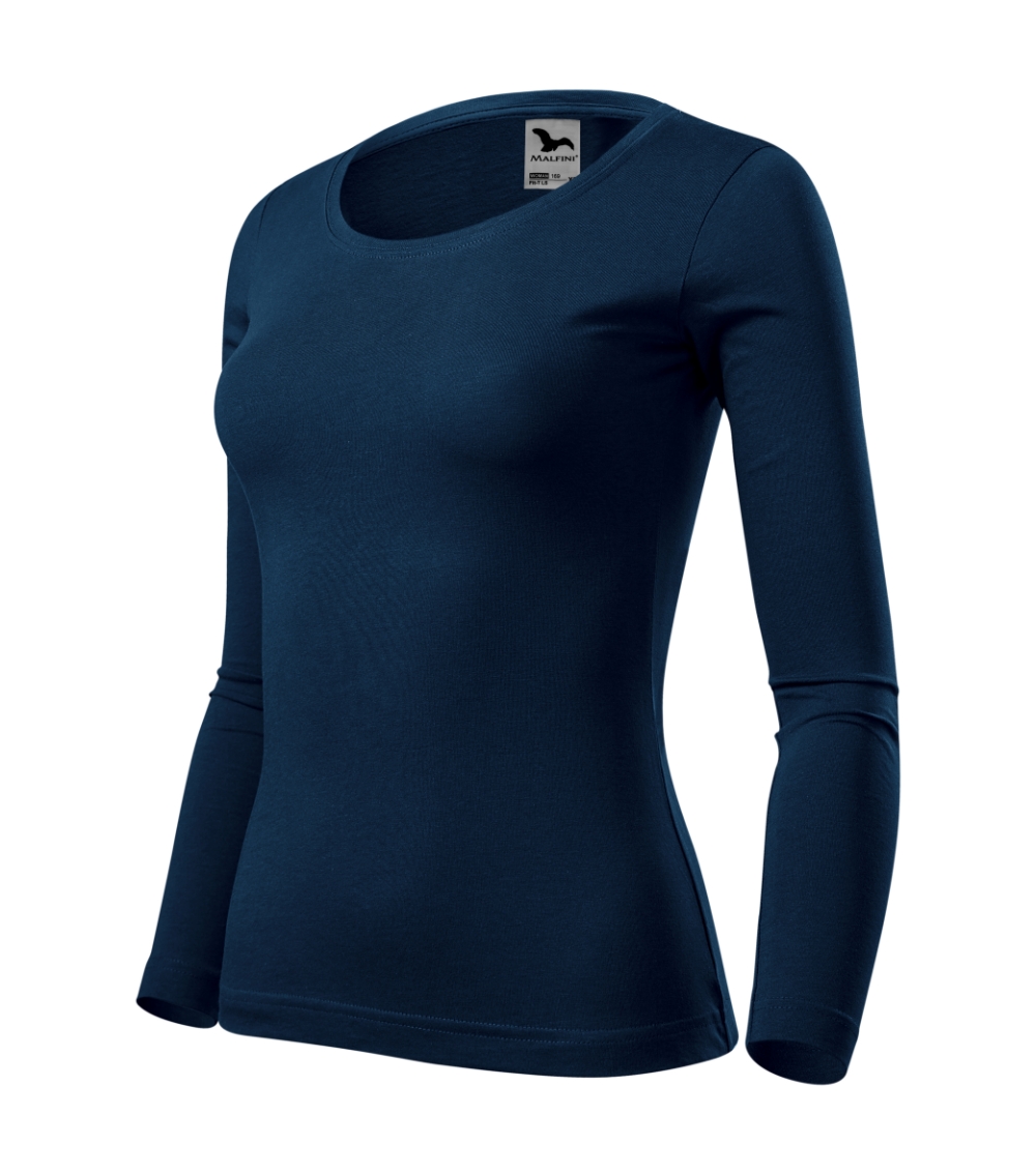 Koszulka damska Fit-T LS P029917F granatowy