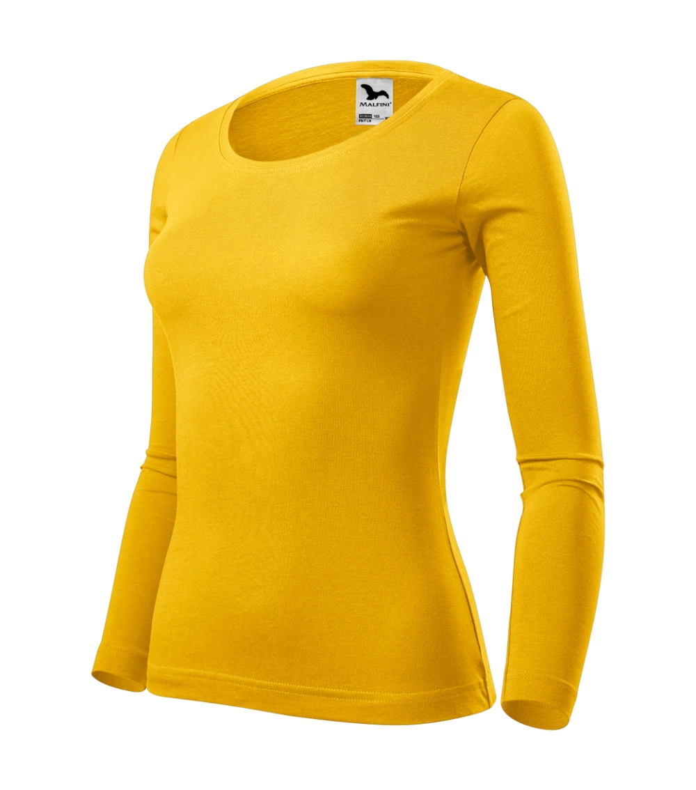 Koszulka damska Fit-T LS P029917F żółty