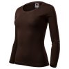 Koszulka damska Fit-T LS P029917F kawowy