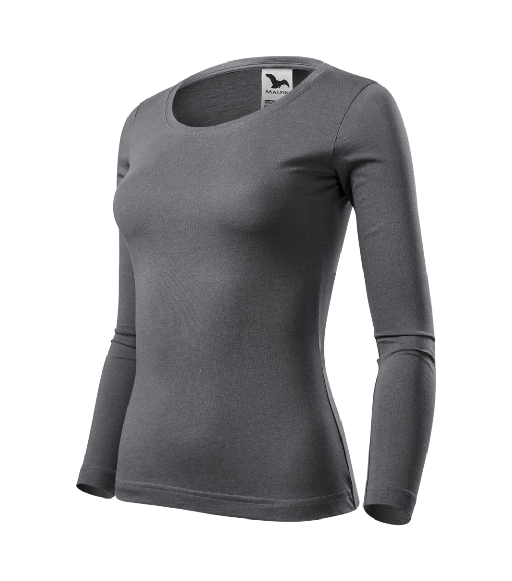 Koszulka damska Fit-T LS P029917F stalowy