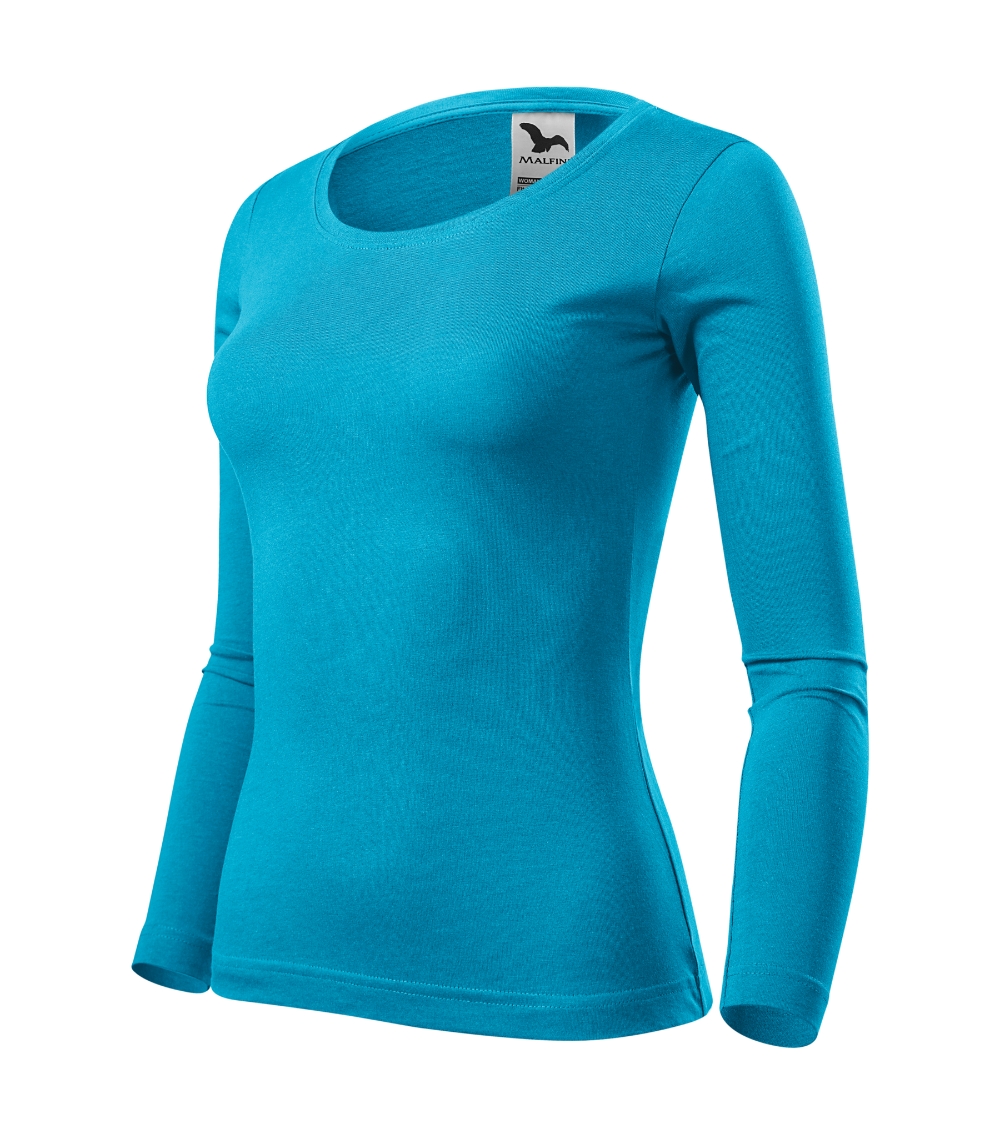 Koszulka damska Fit-T LS P029917F turkus