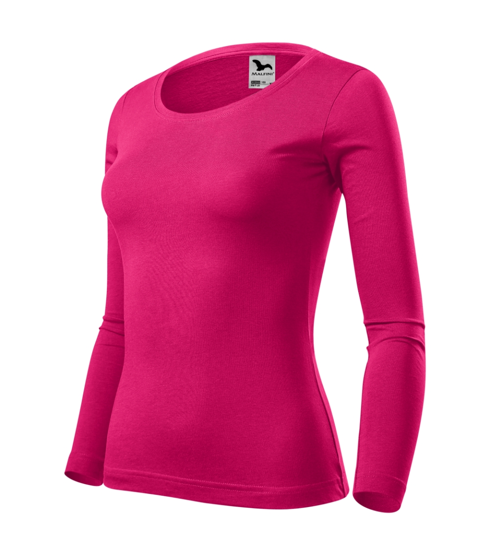 Koszulka damska Fit-T LS P029917F malinowy