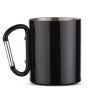 Kubek z karabińczykiem CAMP 250 ml P002122A czarny