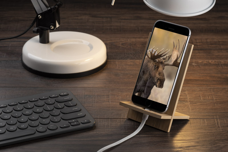 Bambusowy stojak na telefon RAGA P041539A