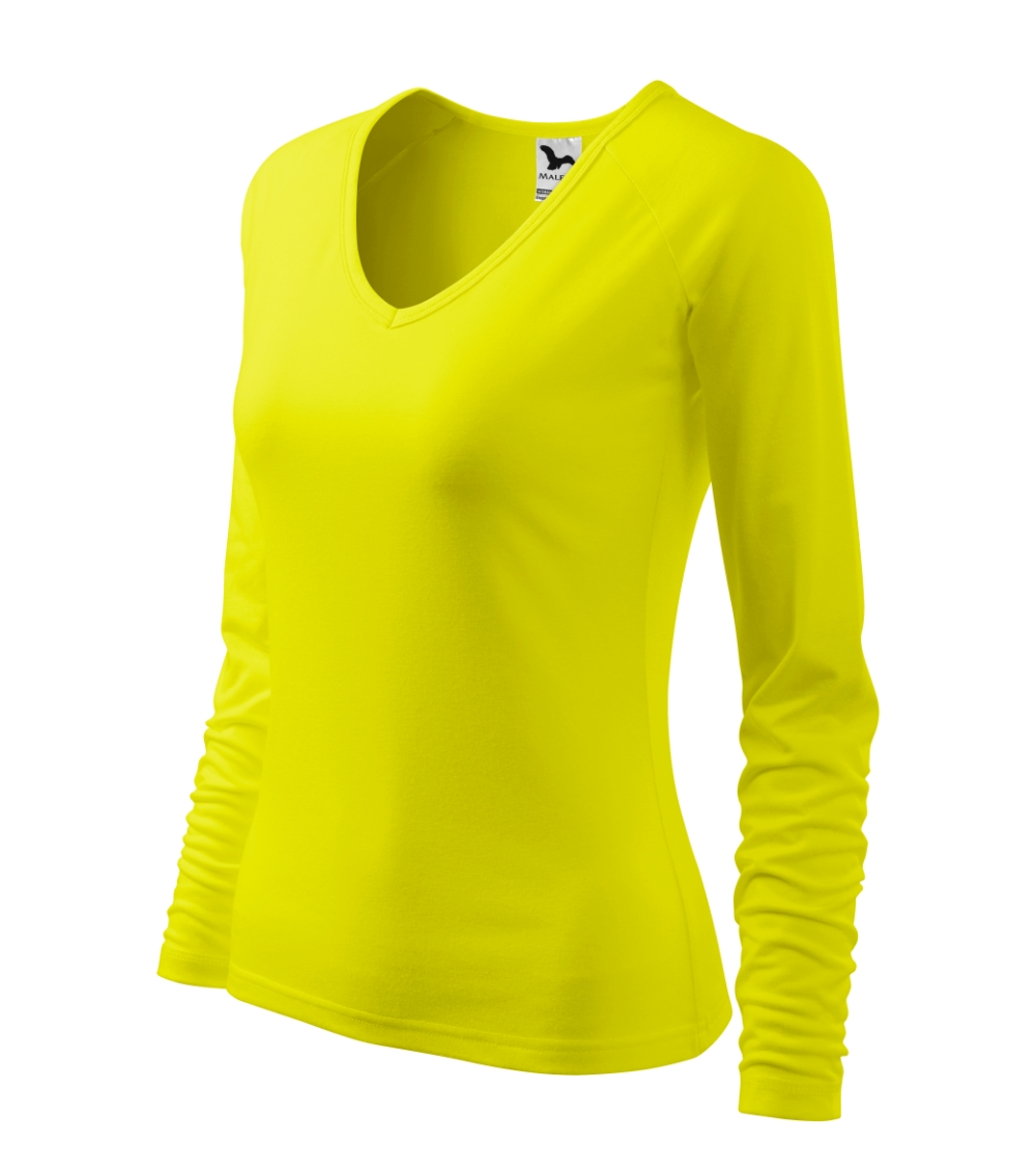 Elegance Koszulka damska P030976F cytrynowy