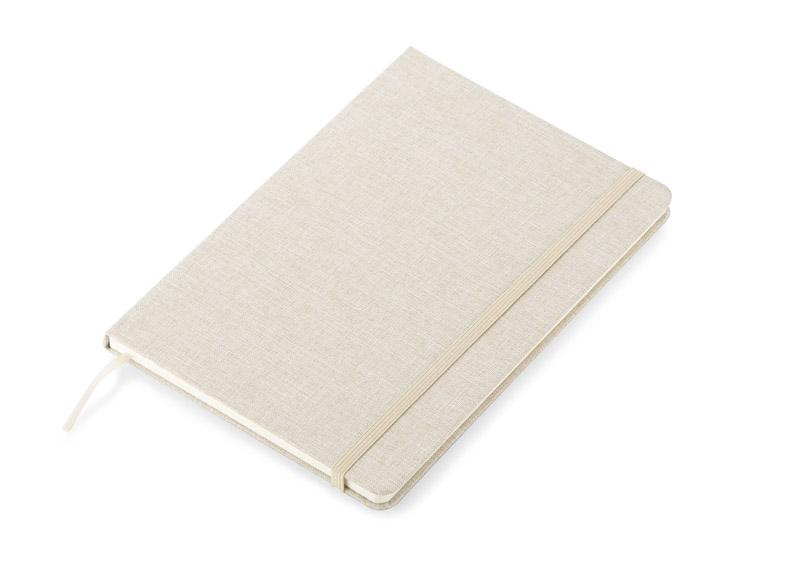 Notes z recyklingowanej bawełny BIVELLO A5 P067274A beżowy Notes z recyklingowanej bawełny BIVELLO A5 P067274A beżowy