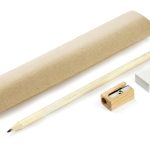 Komplet EKO (ołówek, gumka, temperówka) P002850A