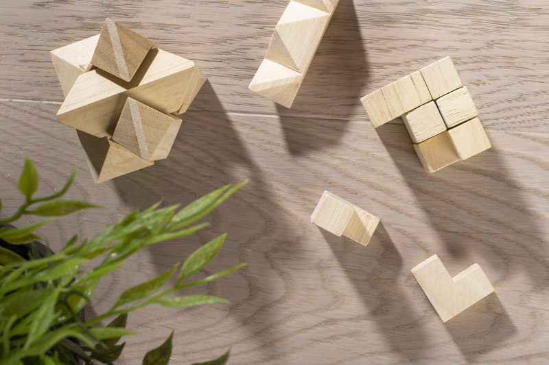 Zestaw trzech układanek TRICKY P002893A