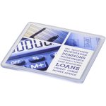Kwadratowa podkładka Ellison wykonana z tworzywa sztucznego z papierową wkładką P097846C
