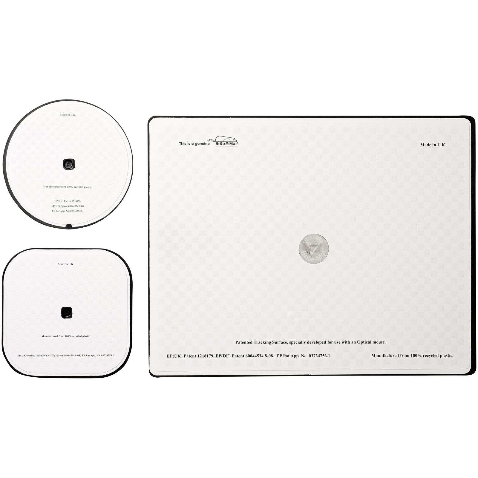 Podkładka pod mysz Brite-Mat® w zestawie z podkładkami pod kubek combo 1 P069456C 3 Podkładka pod mysz Brite-Mat® w zestawie z podkładkami pod kubek combo 1 P069456C