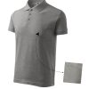 Koszulka polo męska Cotton P024205F ciemnoszary melanż Koszulka polo męska Cotton P024205F ciemnoszary melanż